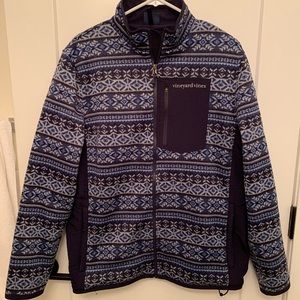 Vineyard Vines blue zip-up sweatshirt - M